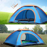 3-4 persons Tent Sunshade Automatic Quick Opening Sun Shelter Single Layer Waterproof UV Shade Camping Hiking