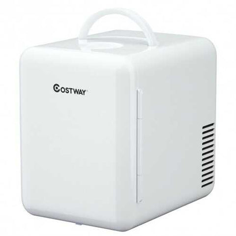 4 Liter Mini Cooler Warmer Fridge Portable-White