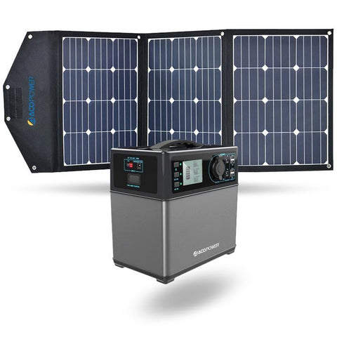ACOPOWER 400Wh Generator and 105W Portable Solar Panel